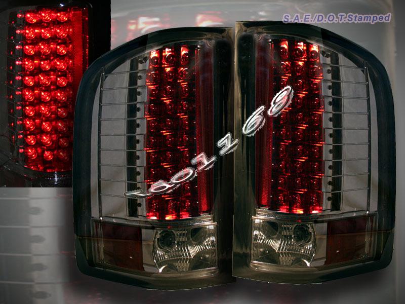 07-10 chevy silverado led tail lights lamps smoke 1500