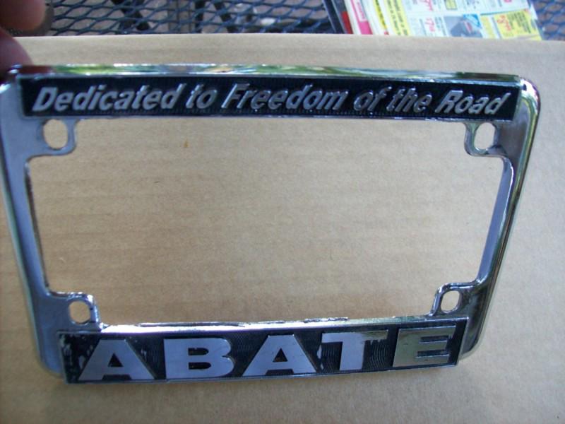 Vintage abate motorcycle licence plate frame harley davidson indian chopper 