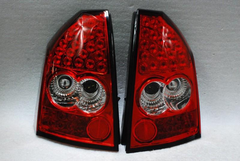 Red 05-07 chrysler 300 red clear led tail brake lights lamps left+right