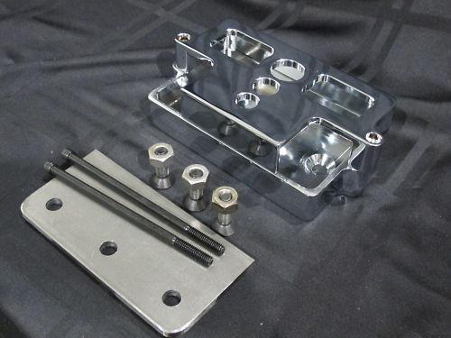 Billet battery box chrome aluminum for chopper/bobber