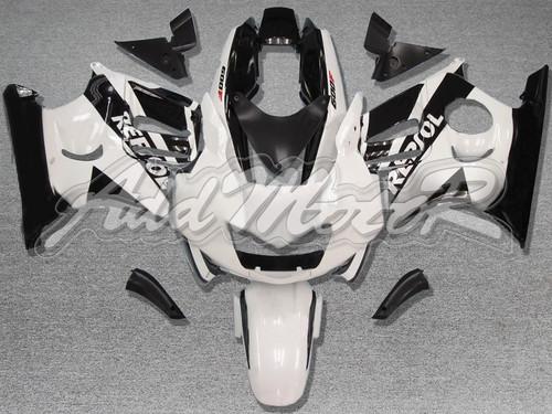 For cbr600 f3 97-98 1997-1998 injection molded fairing repsol white black zh1179