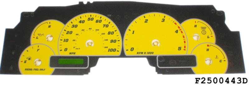 Us speedo f2500443d us speedo daytona edition color replacement gauge face kit