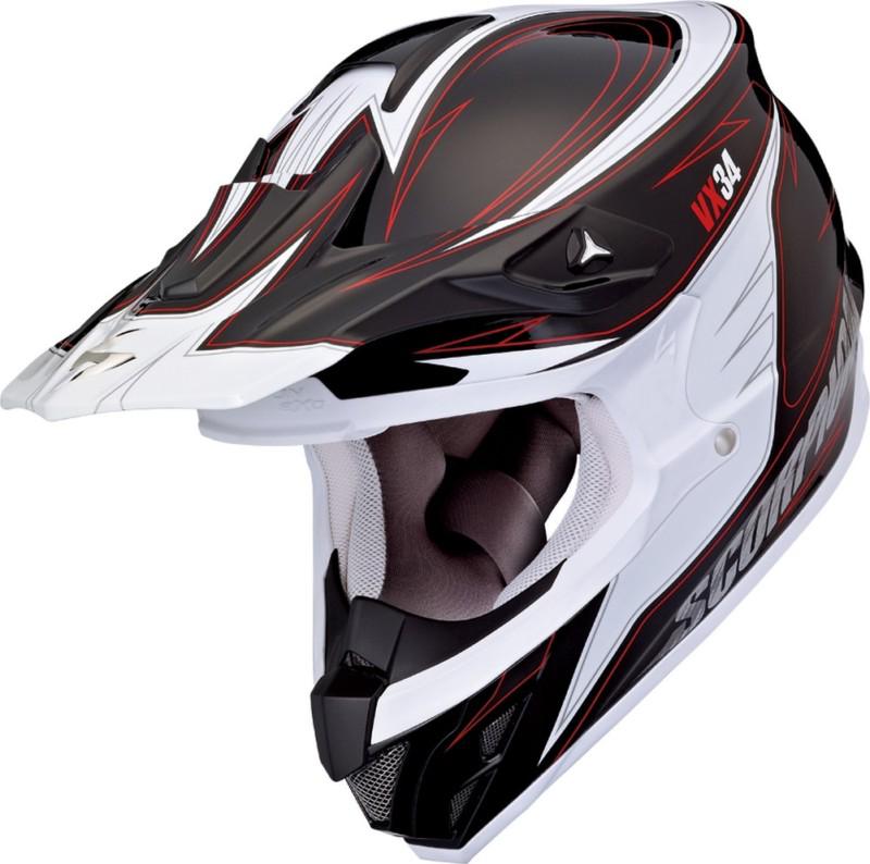 Scorpion vx-34 spike - off-road helmet - black - lg