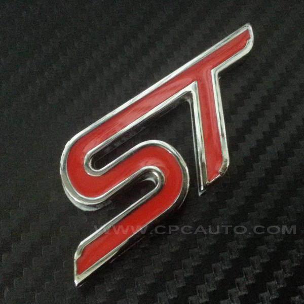 Car  badge emblem sticker metal st tailgate for ford focus red