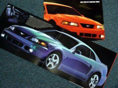 2004 ford svt cobra mustang brochure great photo/detail - rare & free shipping!