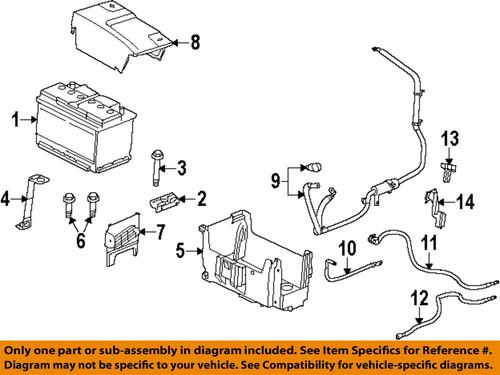 Gm oem 22922700 battery cable-negative