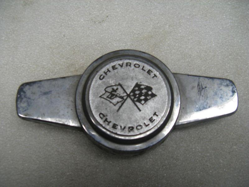 1950`s early 1960`s chevrolet corvette original hubcap spinner oem 