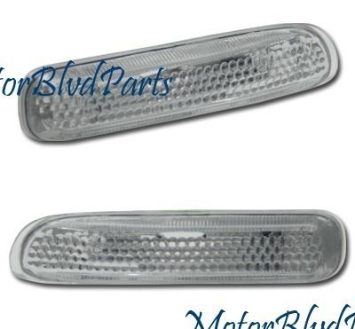 99-01 bmw e46 signal clear side marker lights lens lamp