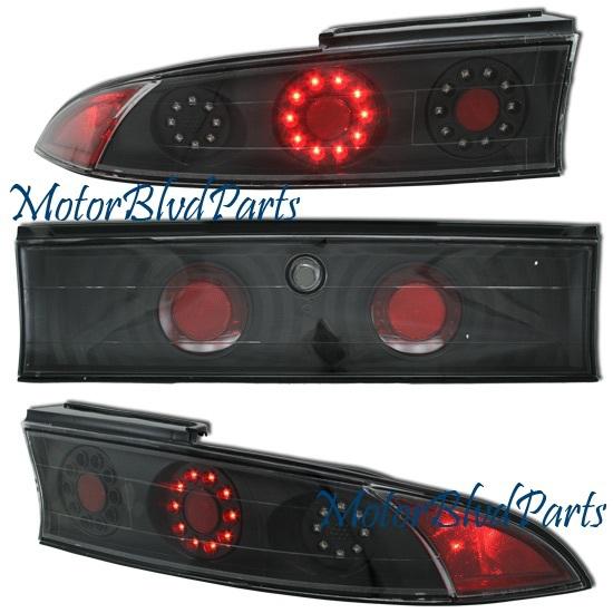 95-99 eclipse black led tail lights rear brake lamps