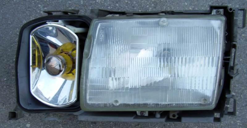  mercedes '86 300sdl 126 headlight assembly sealed beam left drivers side