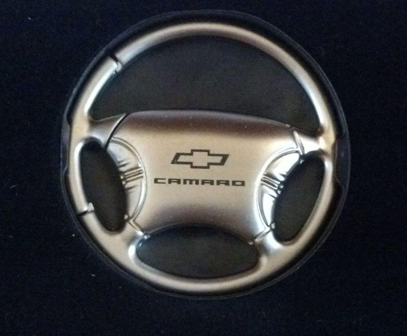 Chevrolet camaro bowtie steering wheel keychain 