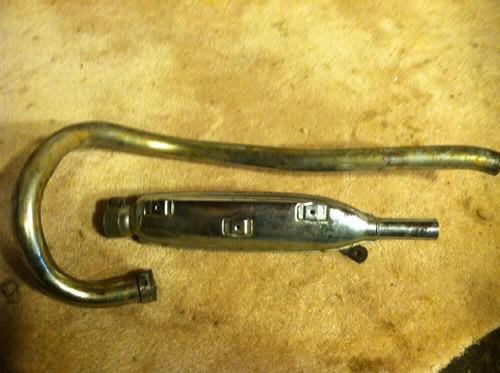 1972 honda cb350 350 cb exhaust header pipe muffler