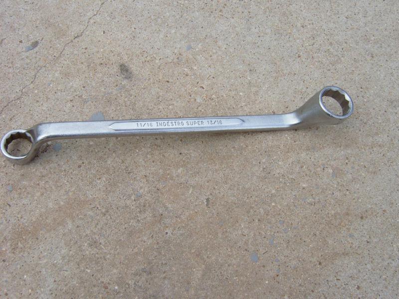 Excellent indestro super 11/16-13/16 12 pt. offset box end wrench-732-c-u.s.a.nr