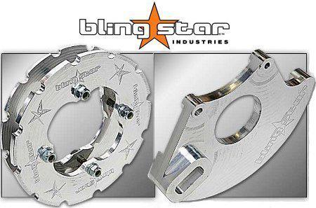 Blingstar dual sprocket guard and rotor guard combo honda trx 450r