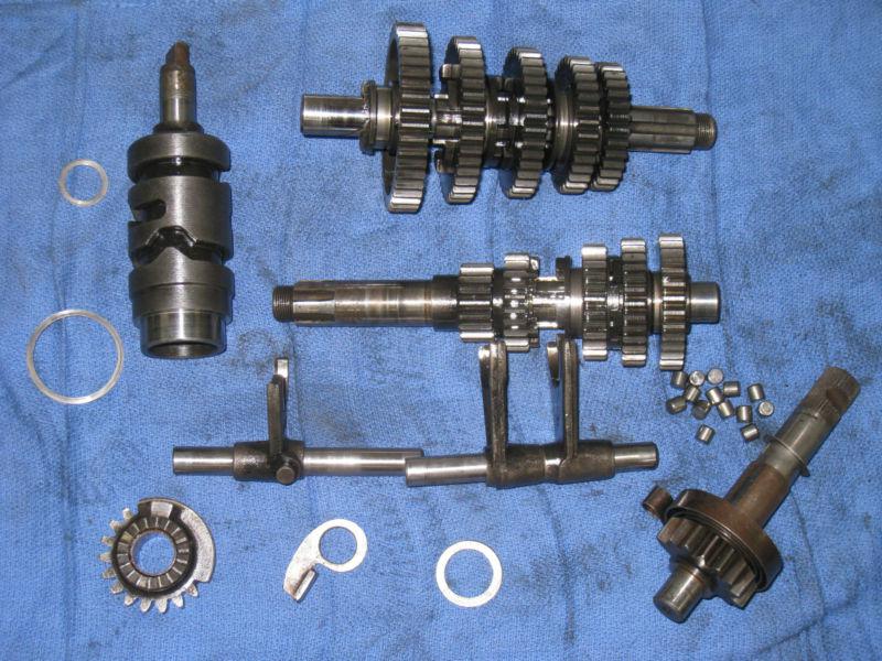 Ducati 250 single  narrow case 5 speed transmission  assembly w/kickstart gears