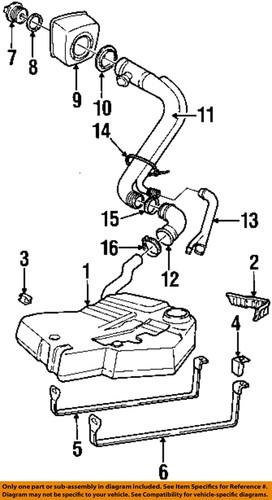 Saab oem 30519739 fuel tank strap