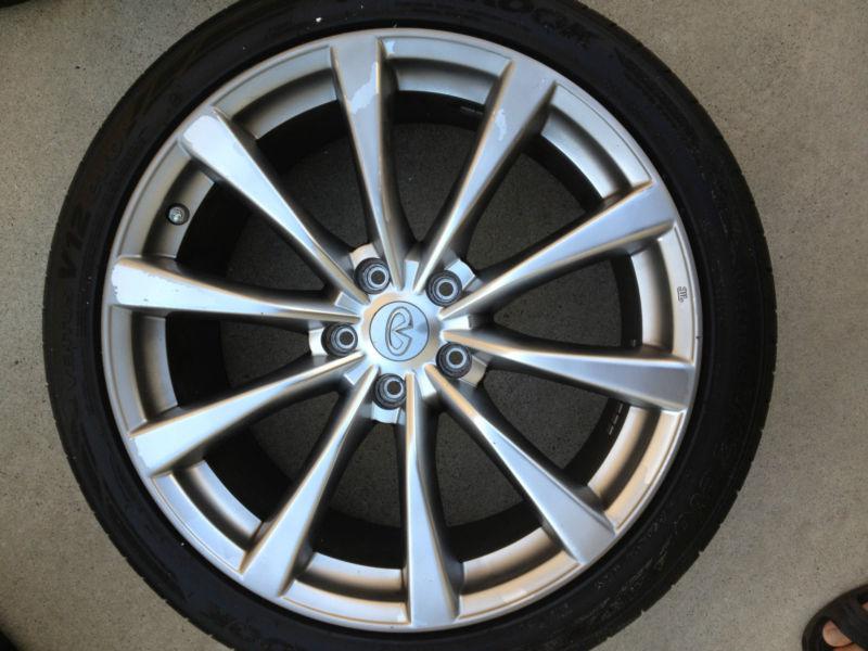 1 infiniti g37 19" 2008 2009 2010 08 09 10 factory oem rim wheel rear