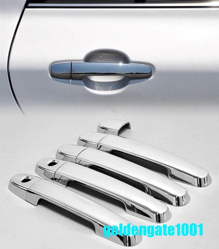 Triple chrome door handle cover trim for 03-11 corolla 01-07 highlander yaris