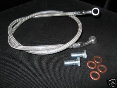 Yamaha srx250 srx 250 stainless braided front brake line hose