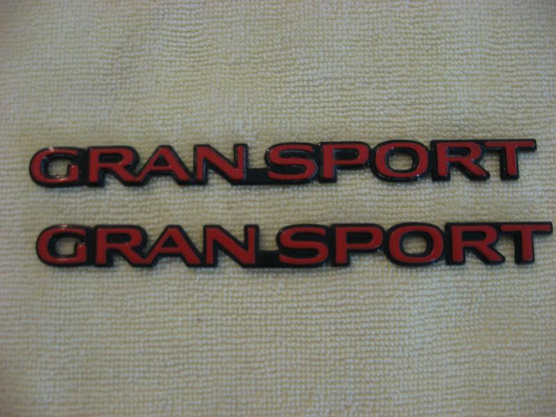 Buick regal gran sport gransport emblems 1980's 1990's