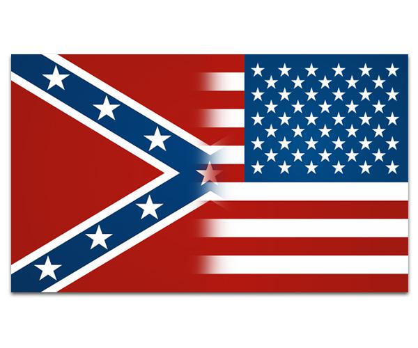 American confederate rebel flag decal 5"x3" usa vinyl car sticker (lh) zu1
