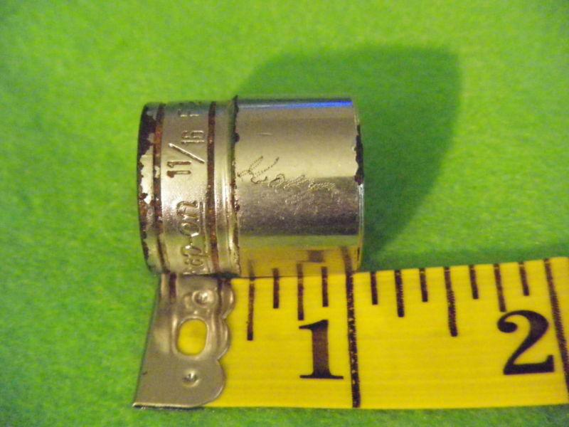 Snap-on 3/8" drive 12 point 11/16" shallow socket f221
