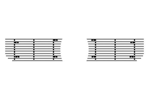 Paramount 39-0111 - honda element restyling 4mm overlay aluminum billet grille