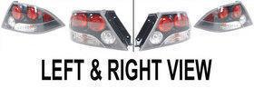 Set of 2 brakelight with bulbs new clear and red lens right & left hand car pair