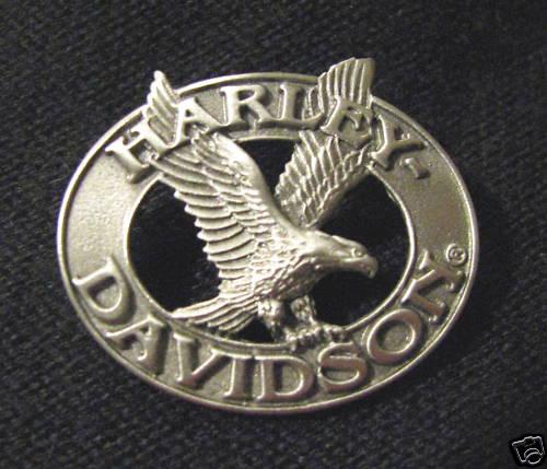 Harley-davidson motorcycle biker eagle detailed pin 