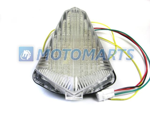 Clear led tail light for yamaha yzf 1000 r1 07-08 2008 with turn signal int.
