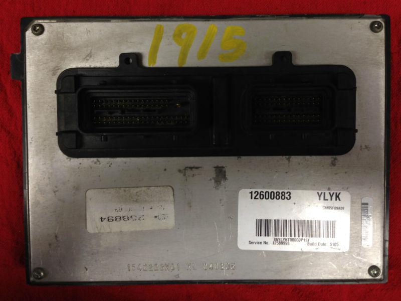 06 chevy colbalt/malibu electronic computer module unit ecm 12600883-ylyk #1915