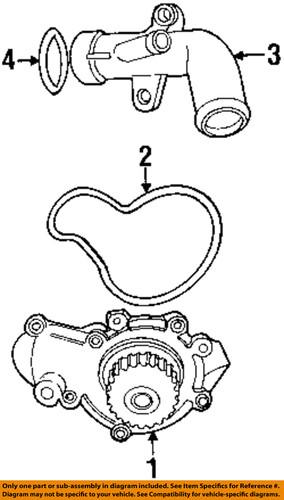 Mopar oem 4621491 water pump-inlet tube