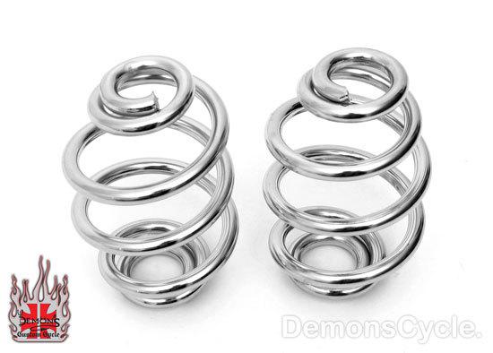 New 3" chrome springs coils for solo bobber harley seat