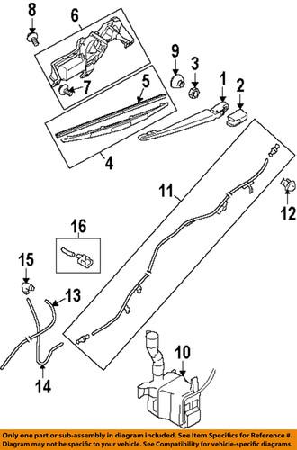 Subaru oem 86510aj091 windshield wiper motor