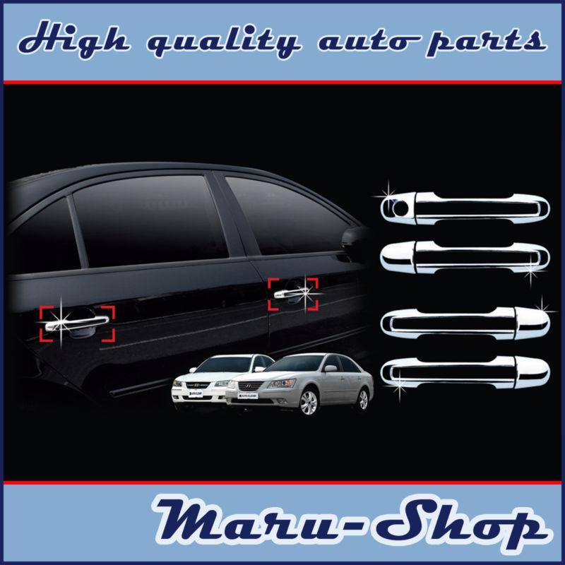 Chrome door handle catch cover trim/1 keyhole for 06~10 hyundai sonata