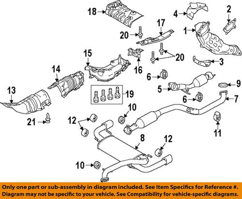 Mazda oem l3p140100b exhaust muffler