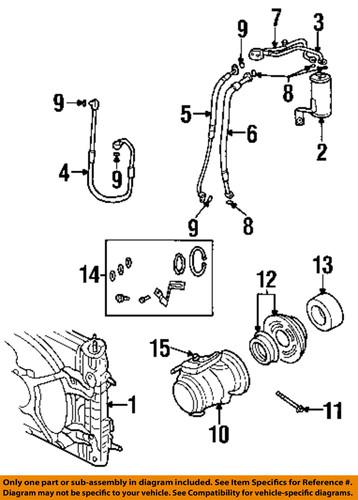 Mopar oem 6503219 a/c condenser, compressor & lines-compressor bolt