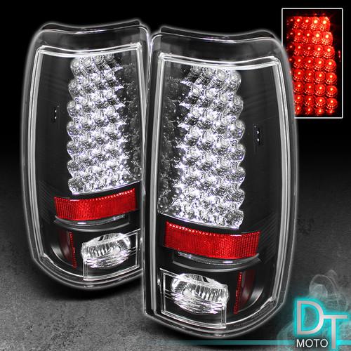 Black 03-06 silverado sierra philips-led perform tail lights lamps left+right