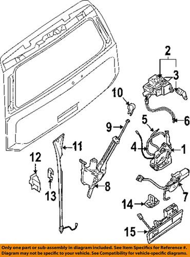 Nissan oem 905027s00a trunk/trunk part/trunk lock actuator motor