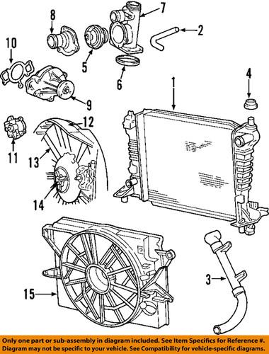 Ford oem xw4z-8255-ca engine coolant outlet gasket