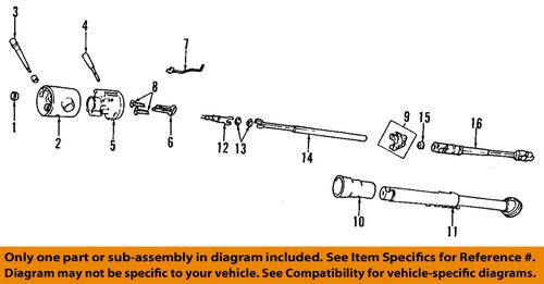 Mopar oem 4147364 steering column-rack package