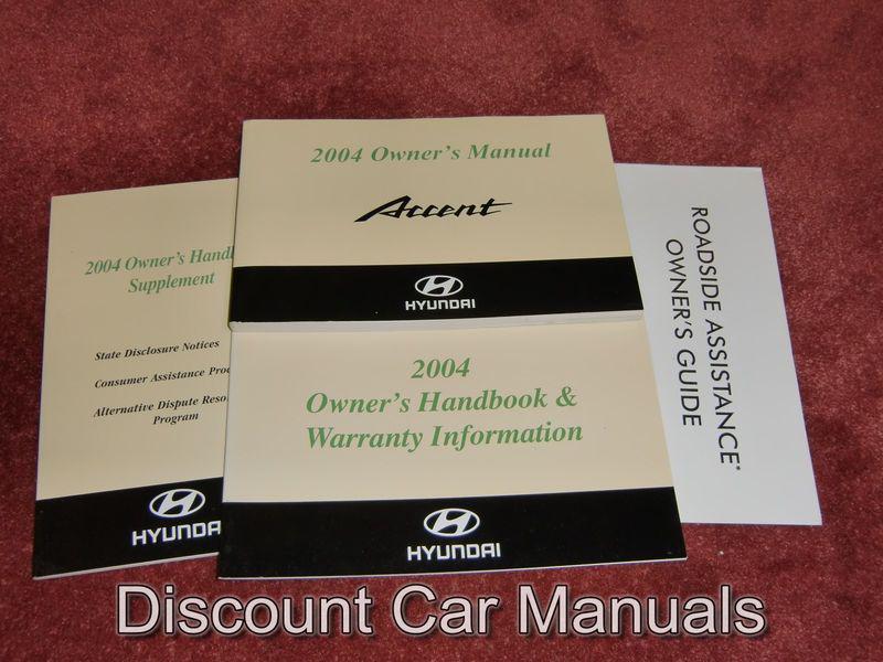 ★★ 2004 hyundai accent owners manual portfolio 04!! ★★