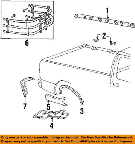 Ford oem yl3z84291a41aaa pick up box-upper molding