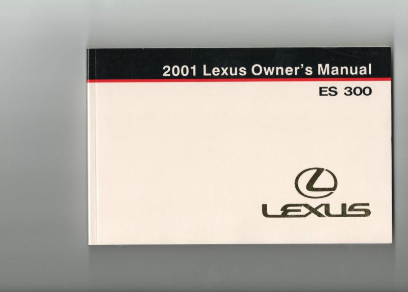 2001 lexus es300 owners manual