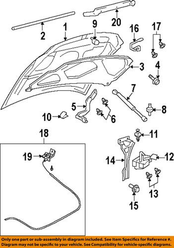 Ford oem 7l1z16796a hood-hinge