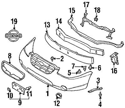 Nissan 0128101081 genuine oem factory original side bracket grommet