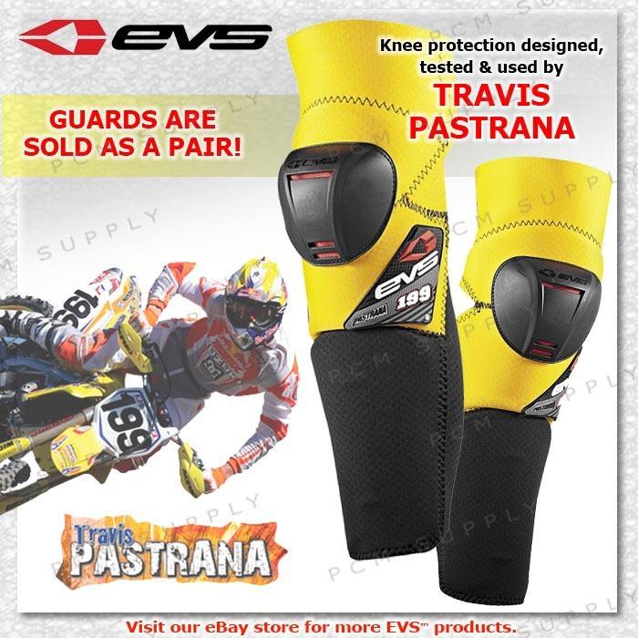 Evs sc03 knee/shin travis pastrana motocross mx skateboard guard  sold as pair