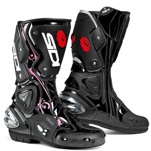 Sidi vertigo lei black/pink womens motorcycle boots size eu 43 us 10.5-11 new