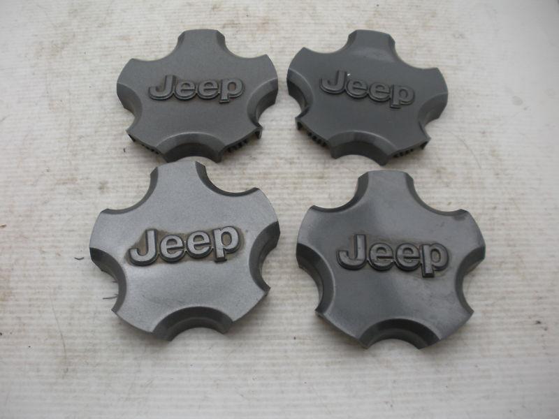 Set 4 oem 98-09 jeep grand cherokee liberty shf52trm wheel center caps hubcaps