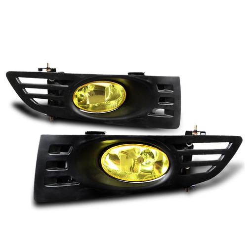 2003 2004 2005 honda accord 2 door coupe yellow lens fog light kit